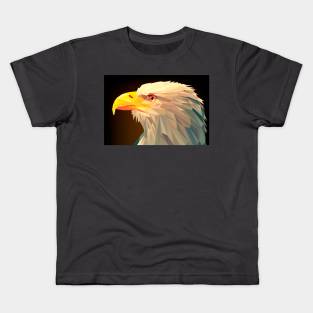 American Eagle in low poly geometric design Kids T-Shirt